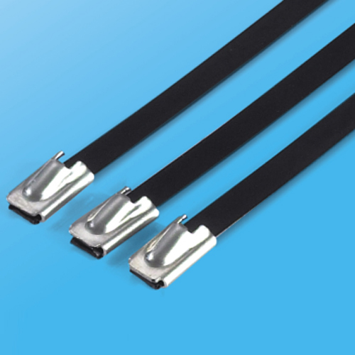 Ball Lock Type Plastic Coated Stainless Steel Cable Ties
