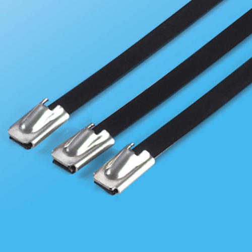  Ball Lock Type PVC Coated Stainless Steel Cable Ties